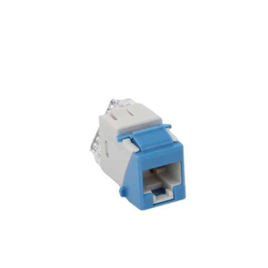 Jack UltraMAX Cat6, UTP, Tipo Keystone, Color Azul, Punch Down
