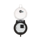 Dispositivo Circular de Puertos de Acceso a Datos, Con Dos Espacios Para Módulos Mini-Com y Un Receptáculo NEMA 5-15R, Protección IP66, de 3