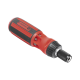 Desarmador 6 en 1 con Mango de Agarre Plástico (Torx de Seguridad #10 y #20, Hexagonal #5, PH0, PH2, Plana #5) 