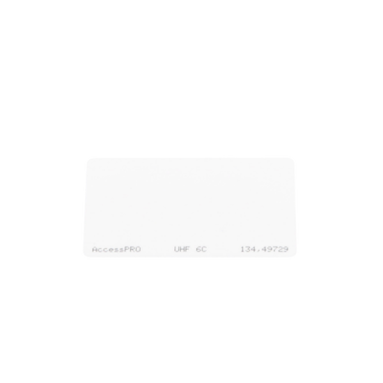Tag UHF tipo Tarjeta para lectoras de largo alcance 900 MHZ / EPC GEN 2 / ISO 18000 6C / No imprimible / NO incluye porta tarjeta