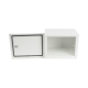 Gabinete para instalación de 2 Baterías PL4012, Fabricado en Lámina Galvanizada, Opción para montar en poste (No incluido)