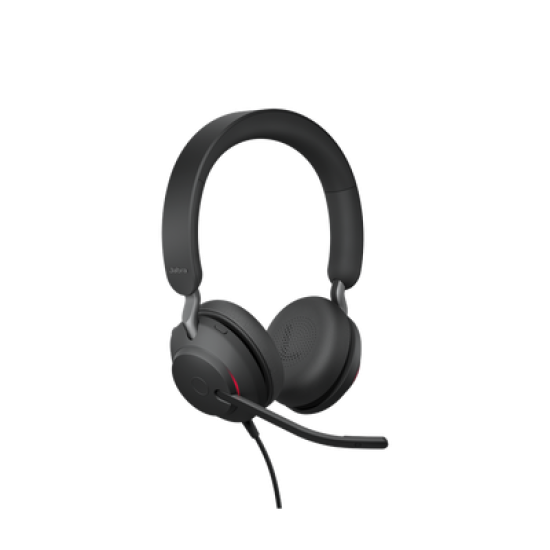 Jabra Jabra Evolve 2 40, Auricular stereo versión UC con aislamiento de ruido, conexión USB-A y indicador de ocupado (Busylight) (24089-989-999) 