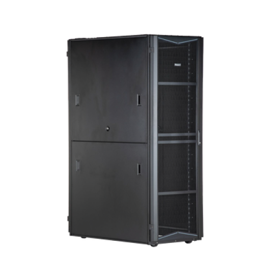 Gabinete FlexFusion para Centros de Datos, 45 UR, 800 mm de Ancho, 1200 mm de Profundidad, Fabricado en Acero, Color Negro