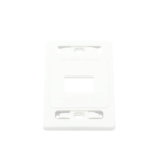 Placa de pared modular MAX, de 2 salidas, color blanco, version bulk (Sin Empaque Individual)