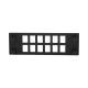 Placa Para 12 Adaptadores de Fibra Óptica, Uso con Gabinetes FPONE3 y FPONE4