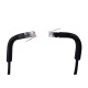Cable de Parcheo Ultra Slim Con RJ45 Flexible UTP Cat6 - 2 m Negro Diámetro Reducido
