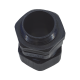 Conector Plástico Negro Tipo Glándula para Rosca NPT 3/4