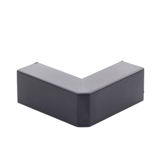 Esquinero Exterior Color Negro de PVC Auto Axtinguible, Para Canaleta TMK-1720-N-CC (5210-02003)