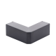 Esquinero Exterior Color Negro de PVC Auto Axtinguible, Para Canaleta TMK-1720-N-CC (5210-02003)