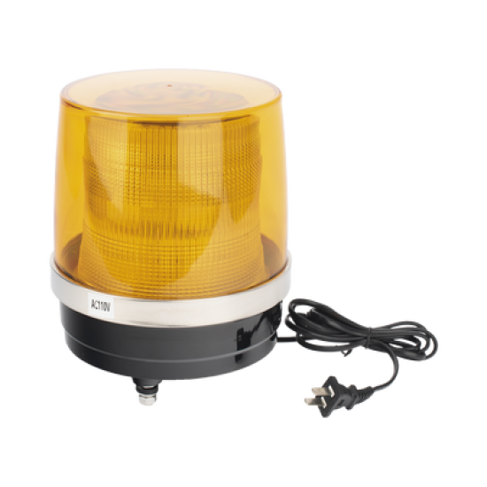 Burbuja Brillante de Larga Vida Útil, Con 150 LEDs, Color Ambar, Domo Ambar, 110 Vca