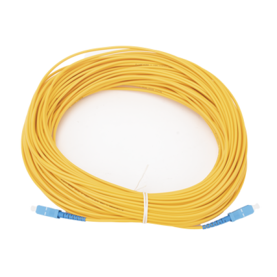 Jumper de Fibra Óptica Monomodo SC/UPC-SC/UPC Simplex de 40 metros,  3mm