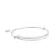 Patch Cord MC6 Modular Cat6 UTP, CM/LS0H, 5ft, Color Blanco, Diámetro Reducido (28AWG), Versión Bulk (Sin Empaque Individual)