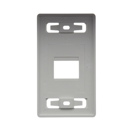 Placa de pared modular MAX, de 2 salidas, color blanco