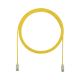 Cable de Parcheo TX6, UTP Cat6, Diámetro Reducido (28AWG), Color Amarillo, 5ft 