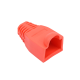 Bota Plástica para protección de Plug RJ45, Color Rojo