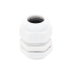Conector Plástico Blanco Tipo Glándula para Rosca NPT 3/4