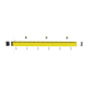 Kit de Administrador de Cables Vertical FiberRunner 4X4, Incluye Soportes de Montaje y Accesorios, Color Amarillo