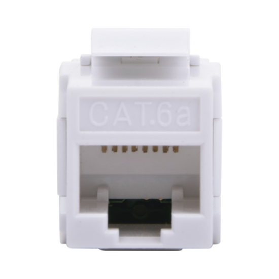 Acoplador UTP Cat6A hembra RJ45 a RJ45 hembra Color Blanco