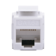 Acoplador UTP Cat6A hembra RJ45 a RJ45 hembra Color Blanco