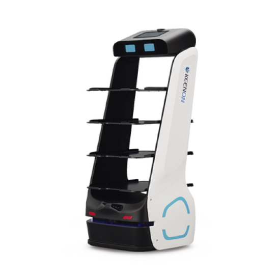 Robot Autonomo para Servicio de Meseros Ubicado por SLAM (Laser) / Mejora el Servicio al Cliente / Soporta 10 Kgs por Charola / Ideal para Restaurantes, Cafeterias, Hospitales, Salones de Eventos, Etc...