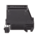 Adaptador de 1 Puerto, Para Conectores Tipo Mini-Com, Montaje en Riel Din Estándar de 35mm, Color Negro