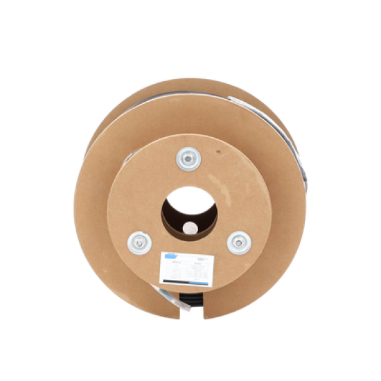Carrete de Fibra Óptica Monomodo con conectores LC-LC Duplex, Reforzada con Kevlar, de 150 metros, Para instalaciones subterráneas por tubería