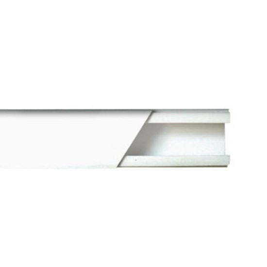 Canaleta color blanco de PVC auto extinguible de una vía, 20 x 17 tramo 2.5m (5201-01250) Canaleta color blanco de PVC auto extinguible de una vía, 20 x 17 tramo 2.5m (5201-01250)