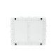 Caja de derivación de PVC Auto-extinguible con 12 entradas, tapa atornillada, 380x300x120 MM, Para Exterior (IP55)