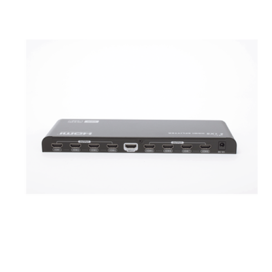 Divisor (Splitter) HDMI 4K de 1 Entrada a 8 Salidas (Simultaneas) / Soporta 4K×2K / Ajuste de resoluciones EDID / HDR / HDMI 2.0 /  HDCP 2.2  / Permite mezclar pantallas en 4K y 1080P