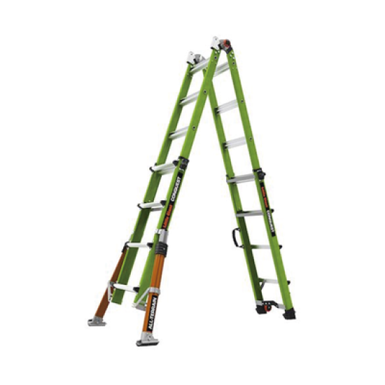 Escalera Multi-Posiciones de 6.7 m (22') para Suelos Inclinados o con Desniveles. 