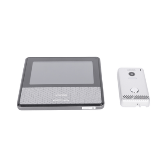 KIT DE VIDEOPORTERO IP COLOR NEGRO / Apertura con app / Súper elegante / Monitor WIFI / soporta 4 monitores y 2 frentes de calle/ Alimentacion 110vca