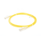 Cable de Parcheo Slim UTP Cat6 - 1.5 m Amarillo Diámetro Reducido (28 AWG)