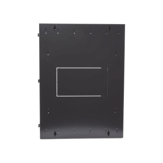 Gabinete PanZone de Montaje en Pared, de 19in, Puerta con Ventana de Seguridad, 18 UR, 635mm de Profundidad, Color Negro