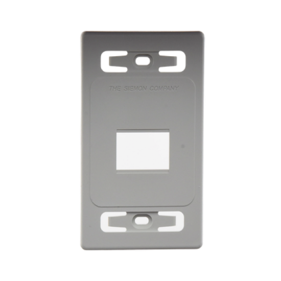 Placa de pared modular MAX, de 2 salidas, color blanco