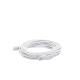 Cable de Parcheo Ultra Slim Con Bota Flexible UTP Cat6 - 10m Blanco Diámetro Reducido
