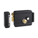 Cerradura Eléctrica con Botón de Salida / Incluye Llave  / Exterior / Izquierda / Color Negro