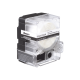 Casete de 200 Etiquetas Autolaminadas de 25.4 x 38.1 mm, para Cables de 3.1 a 7 mm de Diámetro, Área de Impresión Color Blanco