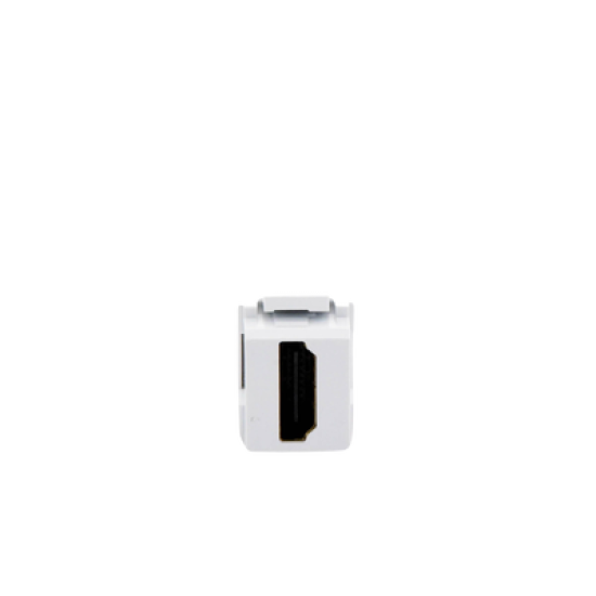 Módulo Acoplador HDMI 2.0, Hembra a Hembra Tipo-A, Categoría 2, Keystone, Color Blanco