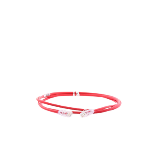 Cable de Parcheo UTP Cat6A, CM/LSZH, Diámetro Reducido (28AWG), Color Rojo, 5ft