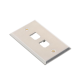 Placa de Pared Vertical, de Acero Inoxidable, Salida Para 2 Puertos Mini-Com