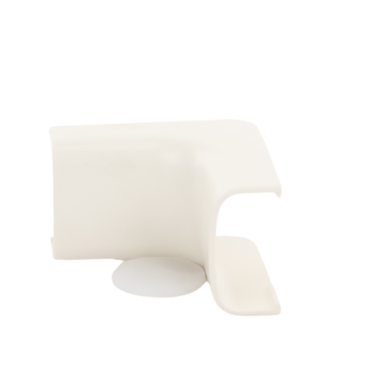 Esquinero interior, para uso con canaleta LD5, material ABS, Color Blanco Mate