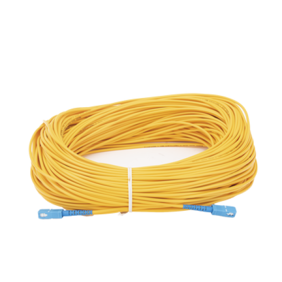 Jumper de Fibra Óptica Monomodo SC/UPC-SC/UPC Simplex de 80 metros,  3mm