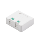 Caja de pared con 2 puertos Keystone, no incluye Jacks 