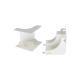 Esquinero interior, para uso con canaleta T45, Material PVC Rígido, Color Blanco Mate