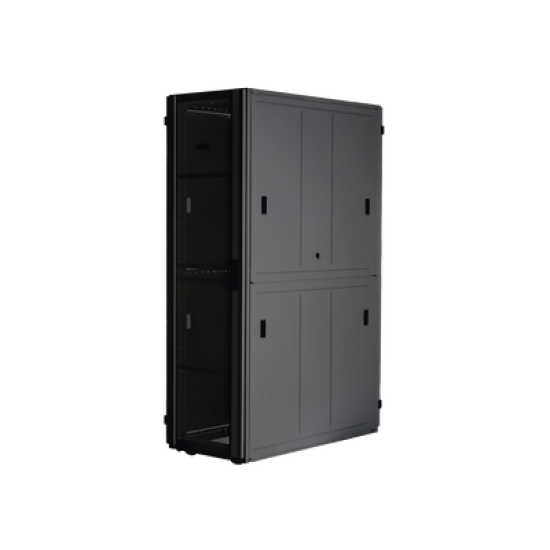 Gabinete FlexFusion™ XGL (Light) para Centros de Datos, 42 UR, 600 mm de Ancho, 1200 mm de Profundidad, Fabricado en Acero, Color Negro