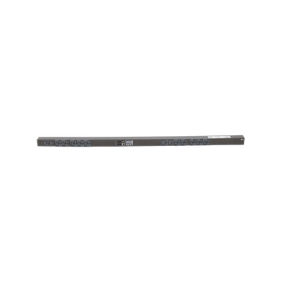 PDU Monitoreable (MI) para Distribución de Energía, Enchufe de Entrada NEMA L6-20P, Con 20 Salidas C13 y 4 C19, de Instalación Vertical, 120 o 220 Vca, 20 Amp