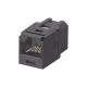 Módulo Acoplador RJ45 a RJ45, Mini-Com, Categoría 6, Color Negro