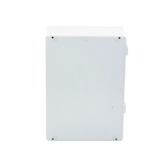 Gabinete de Aluminio para Exterior (IP66) de 390 x 280 x 158 mm con Rápida Disipación de Calor, Cierre por Tornillos con Bisagra.