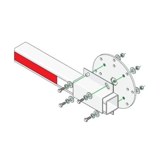 Kit de Instalación Para Brazos de Plástico Doorking / Incluye Disco y Enganche de Fijación Kit de Instalación Para Brazos de Plástico Doorking / Incluye Disco y Enganche de Fijación