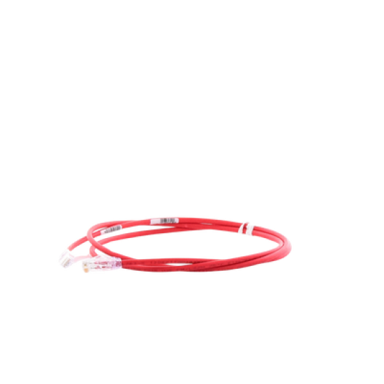 Cable de Parcheo UTP Cat6A, CM/LSZH, Diámetro Reducido (28AWG), Color Rojo, 5ft